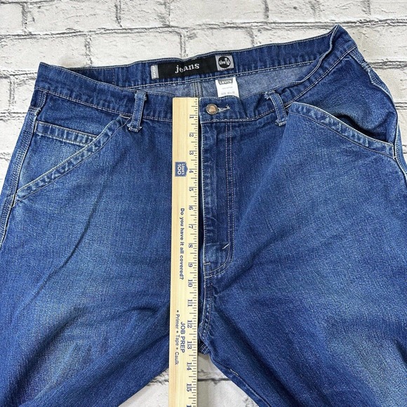 Levi’s Silvertab Vintage Carpenter Blue Jeans 36 x 28 Hip Hop Baggy Y2K Rare - Picture 8 of 13
